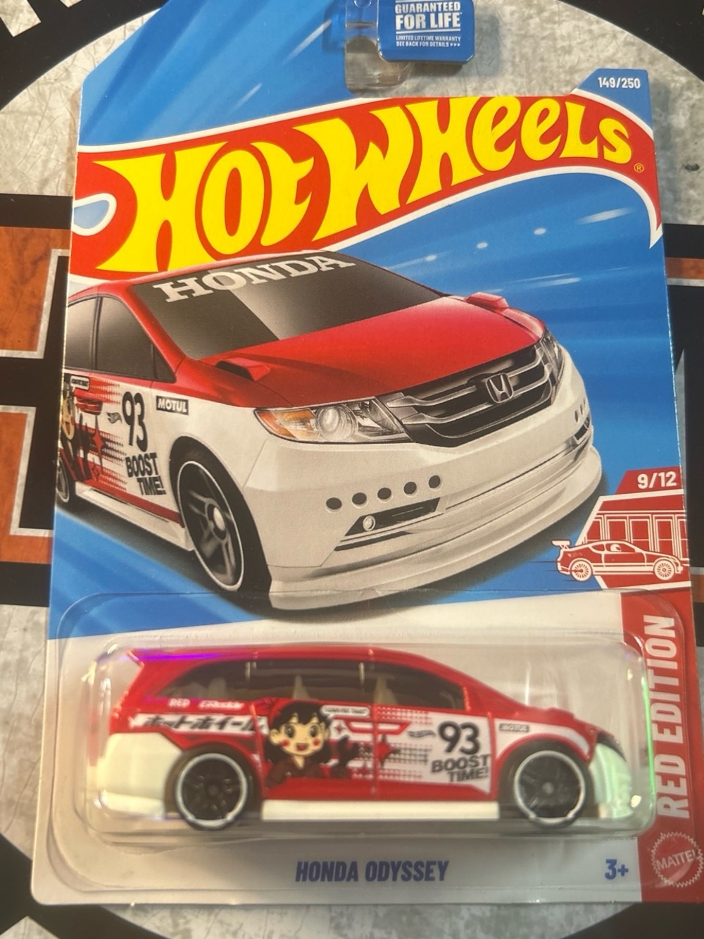 Hot Wheels Honda Odyssey Red & White Toy Car